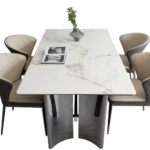 Florence Ultra-Luxury 6-Seater Gloss Dining Set