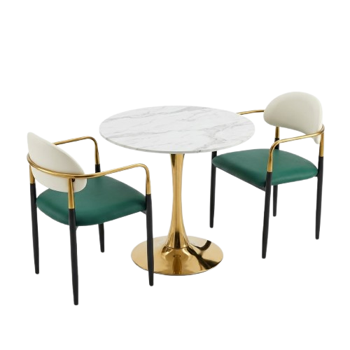 44657e79-c886-46e7-b9a4-4b5af91395e3-removebg-preview Luxury Gold Tulip Bistro Set - Image 1